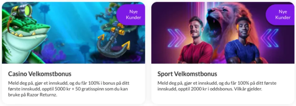 puntit casino norge bonus