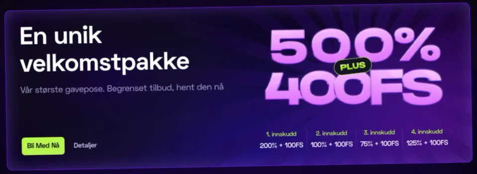 immerion casino norge bonus