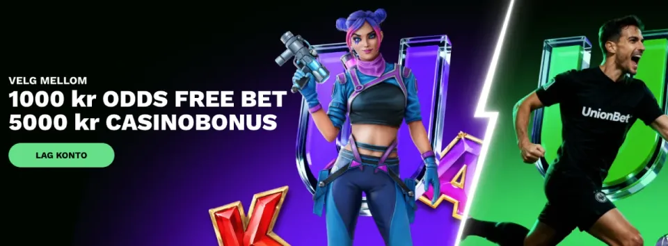 unionbet casino norge bonus