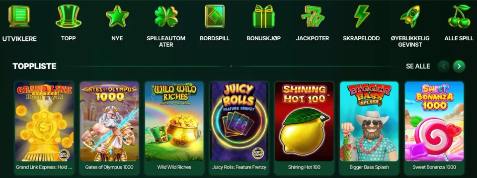 myluck casino norge spill