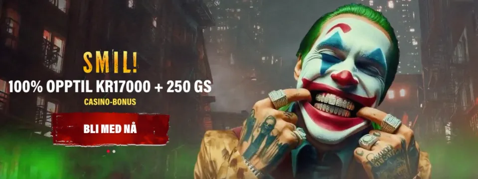 jokery casino norge bonus