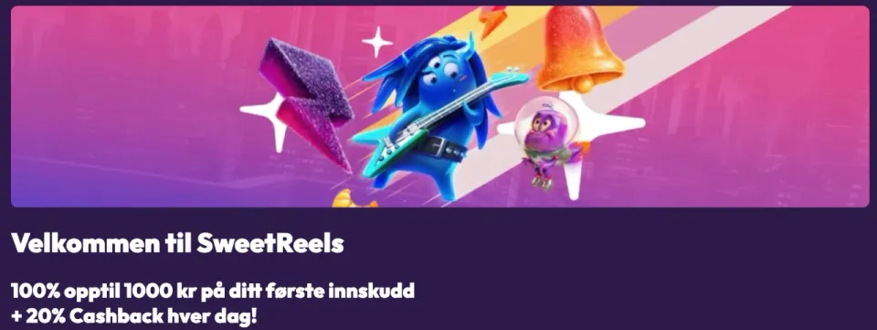 sweetreels casino norge bonus