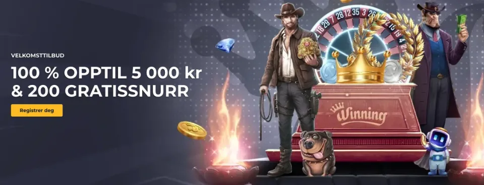 winning casino norge bonus