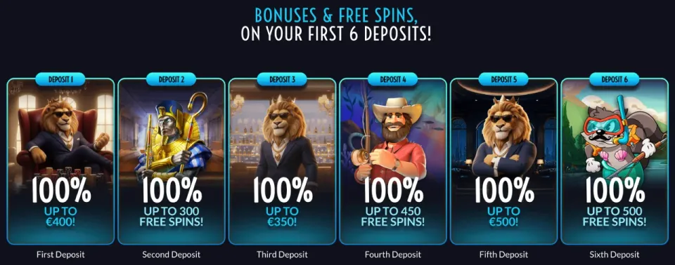 slot lion casino norge bonus