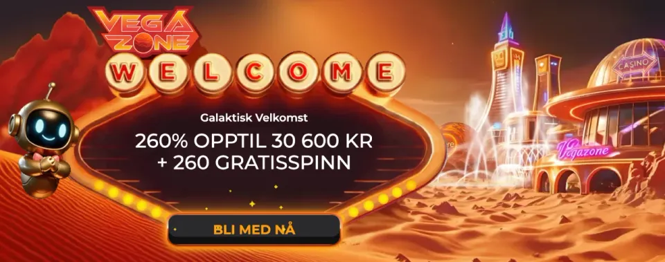 vegazone casino norge bonus