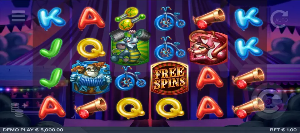 respin circus spilleautomat