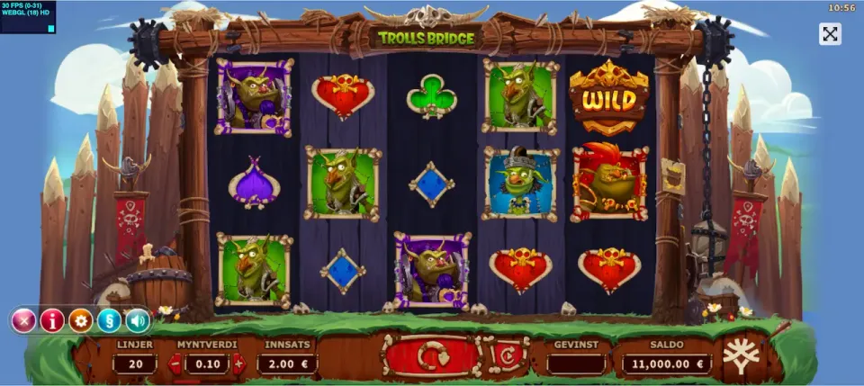 Trolls bridge slot
