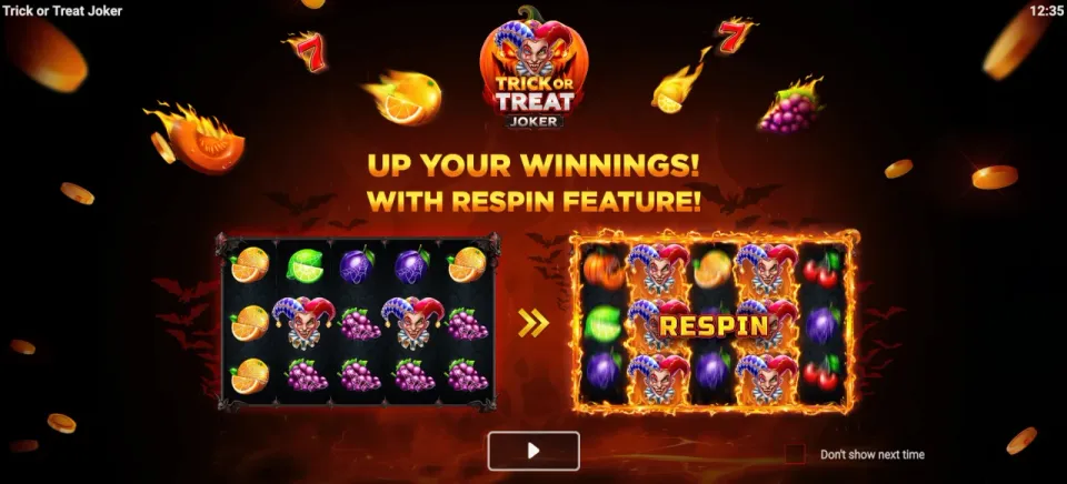 trick or treat joker respin
