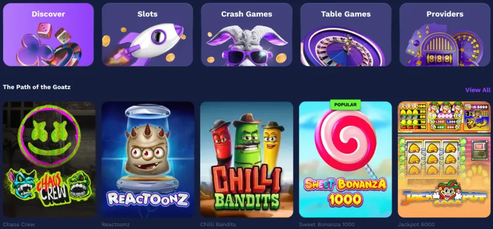 goatz casino norge spill