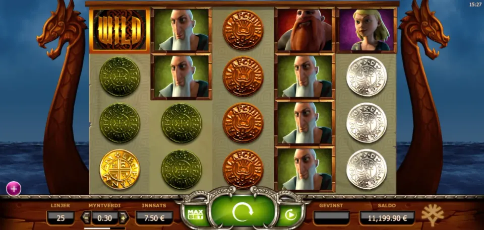 vikings go wild spilleautomat oppsett