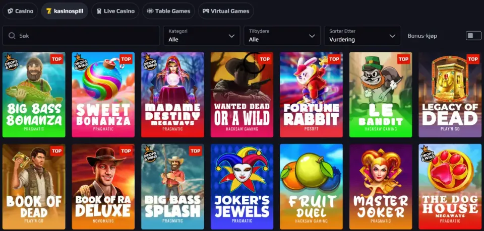 gamblits casino norge spill