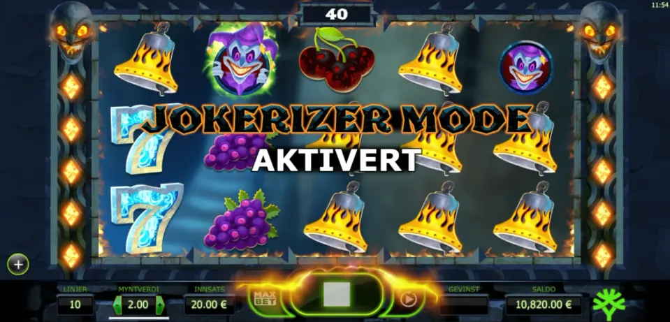 the dark joker rizes spilleautomat jokerizer mode