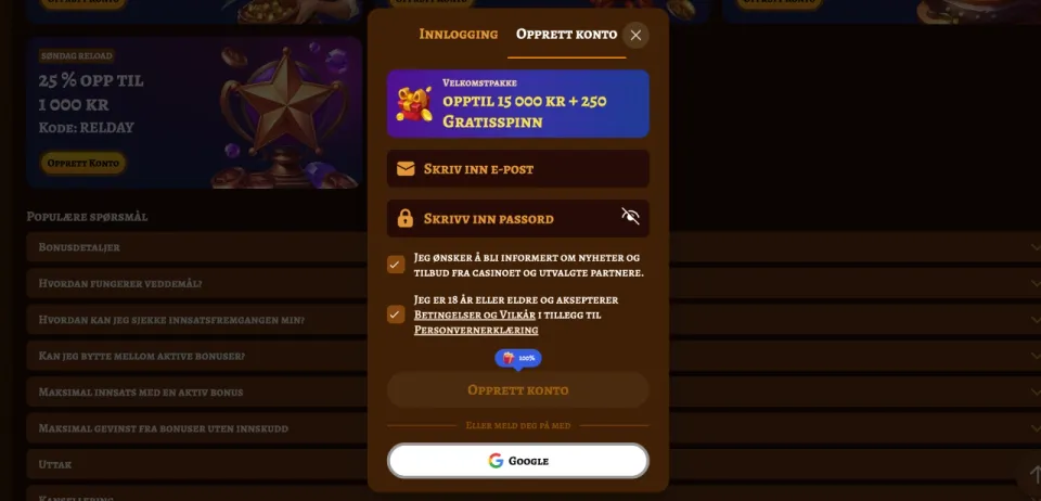 playjonny casino norge registrering