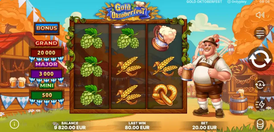 gold oktoberfest spilleautomat