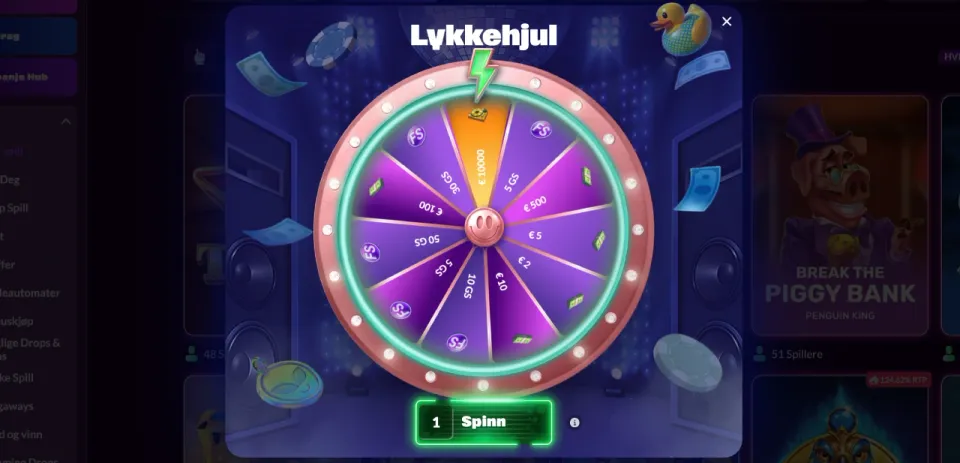 slotrave casino norge lykkehjul