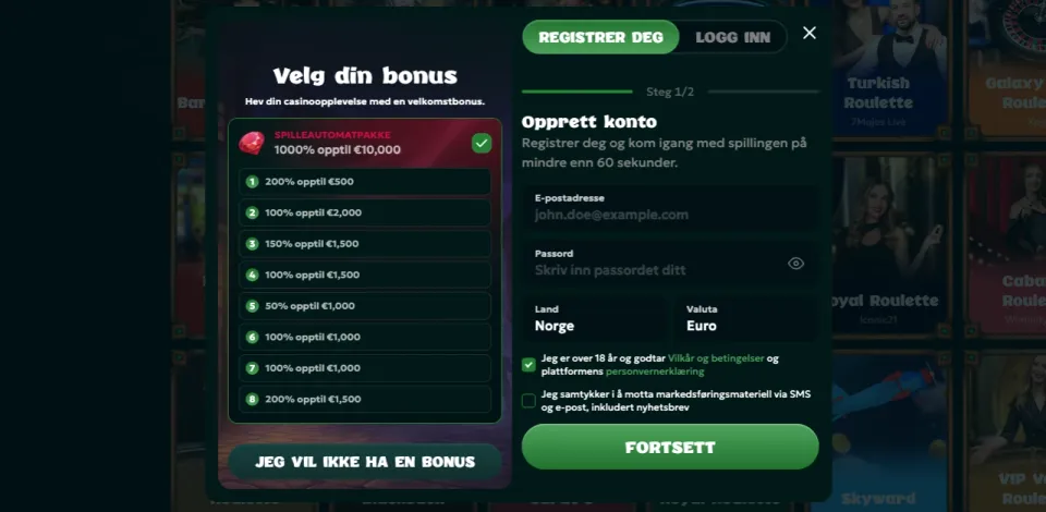 rivo casino norge registrering