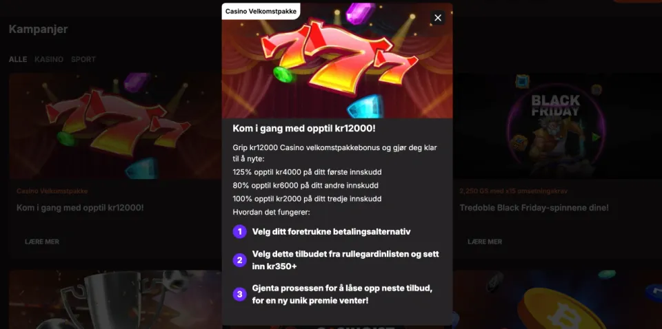 casinoist casino norge bonus