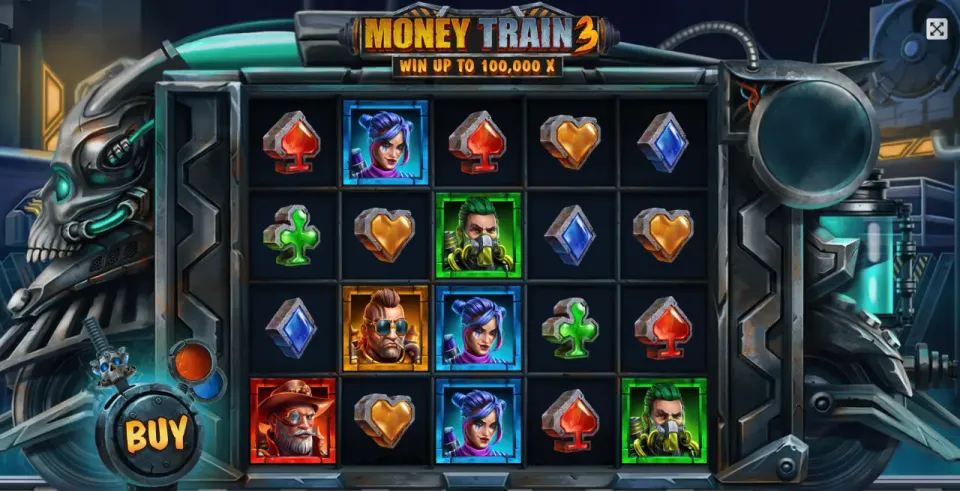 money train 3 spilleautomat oppsett