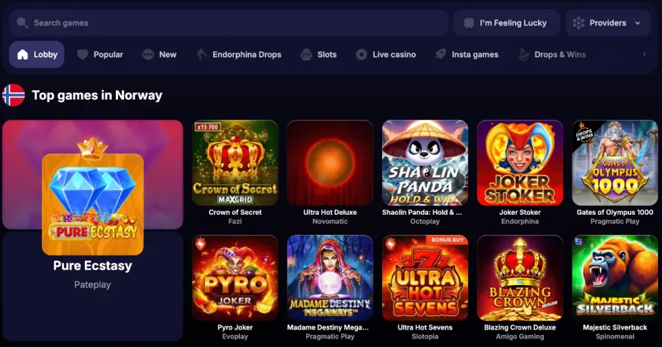 nv casino norge spill