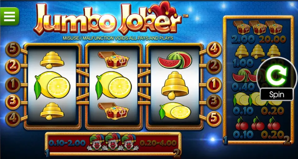 Jumbo joker slot