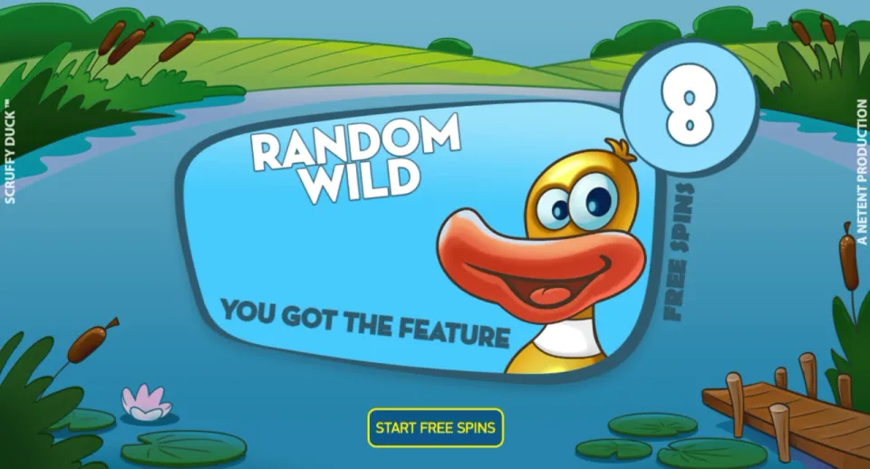 scruffy duck spilleautomat freespins