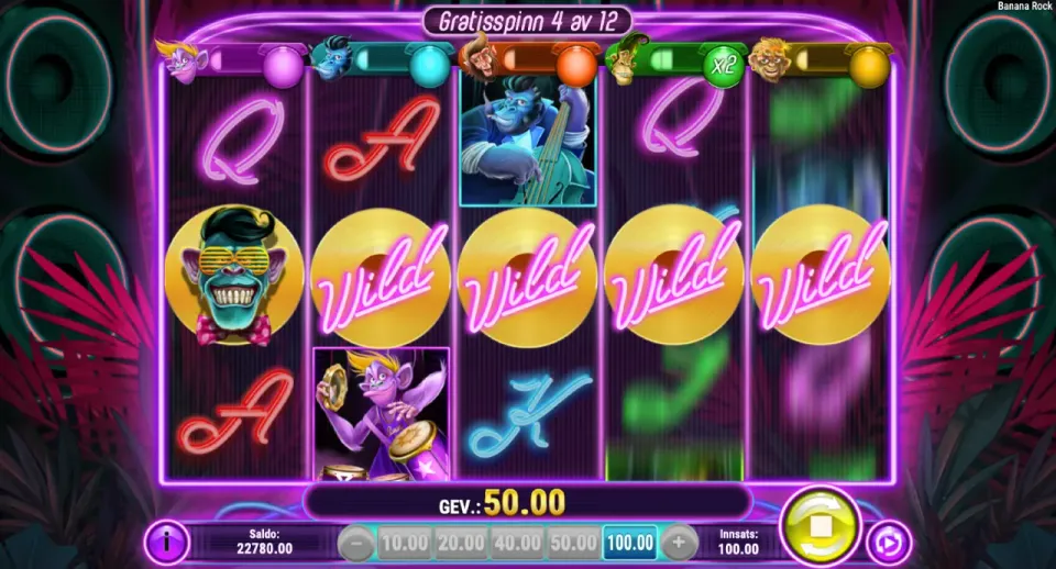 banana rock spilleautomat freespins