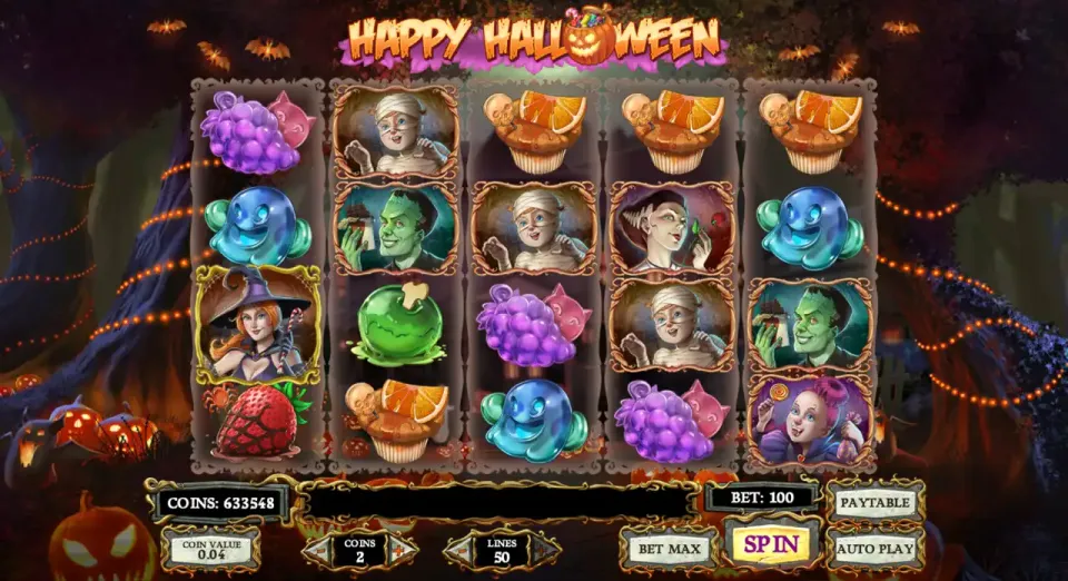 happy halloween spilleautomat