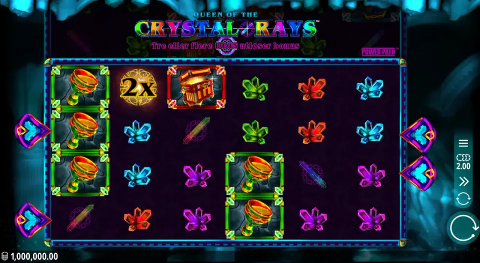 queen of the crystal rays spilleautomat
