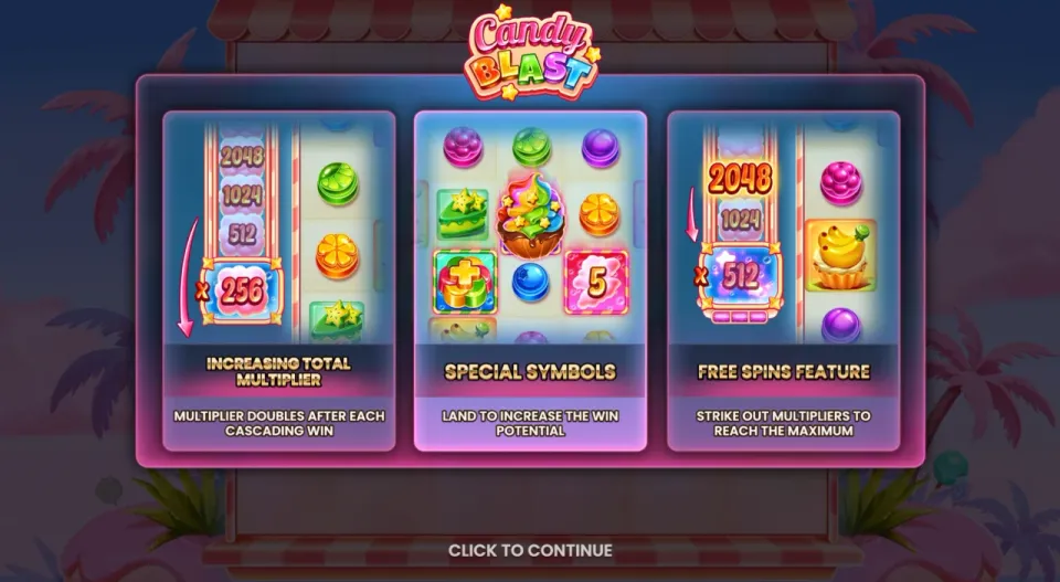 candy blast bonus