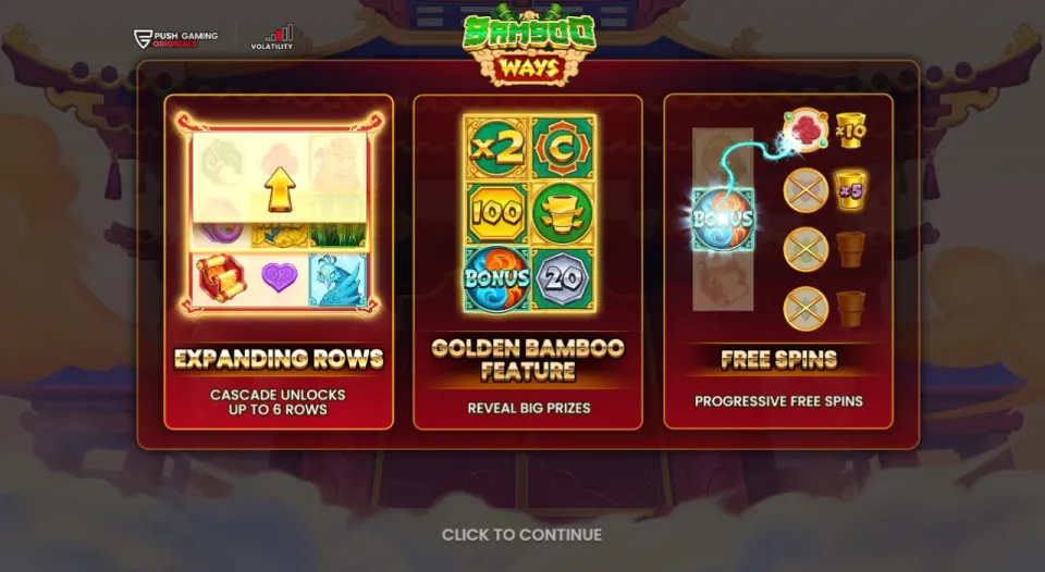 bamboo ways spilleautomat funksjoner