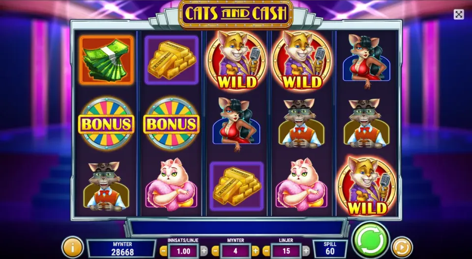 cats and cash automat oppsett