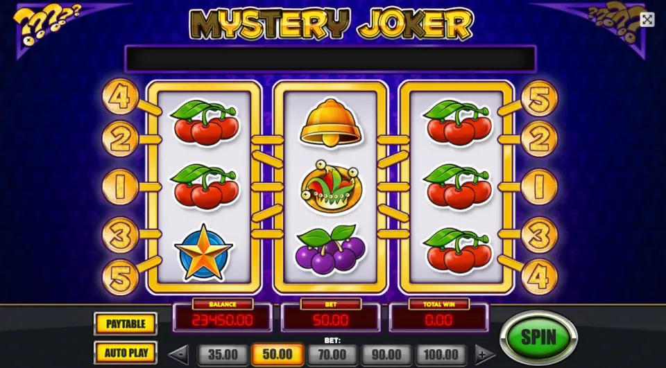 mystery joker spilleautomat oppsett