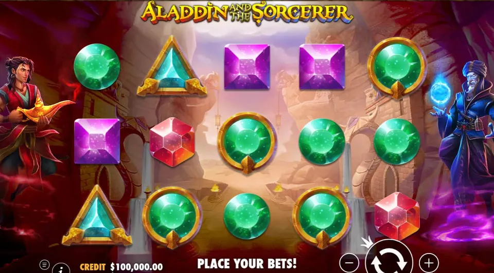 aladdin and the sorcerer spilleautomat