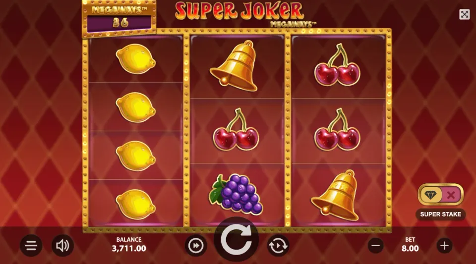 super joker megaways spilleautomat oppsett