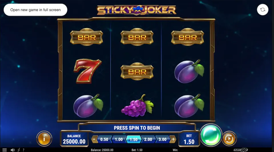 sticky joker slot