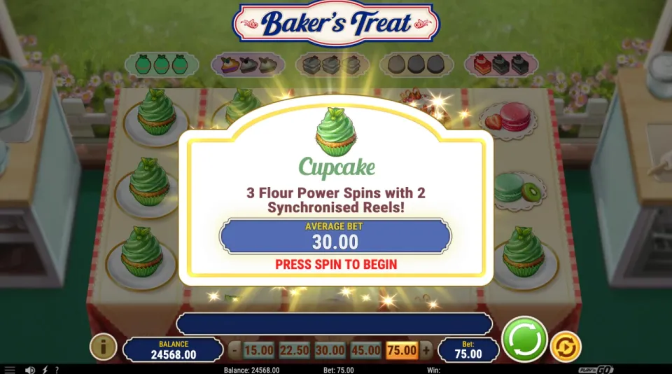 bakers treat automat flour power spins