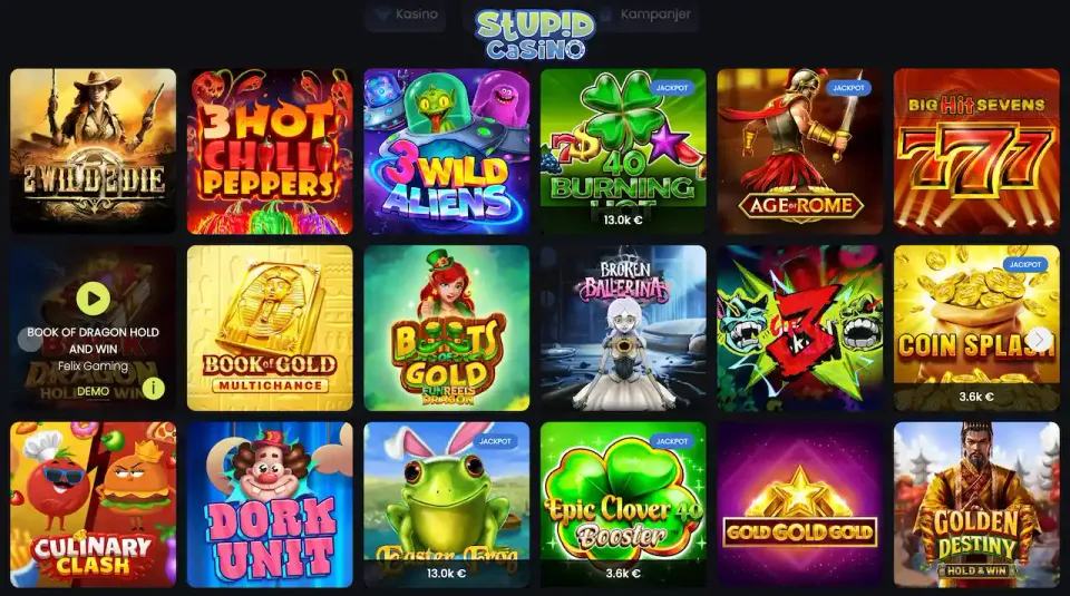 stupid casino spillutvalg