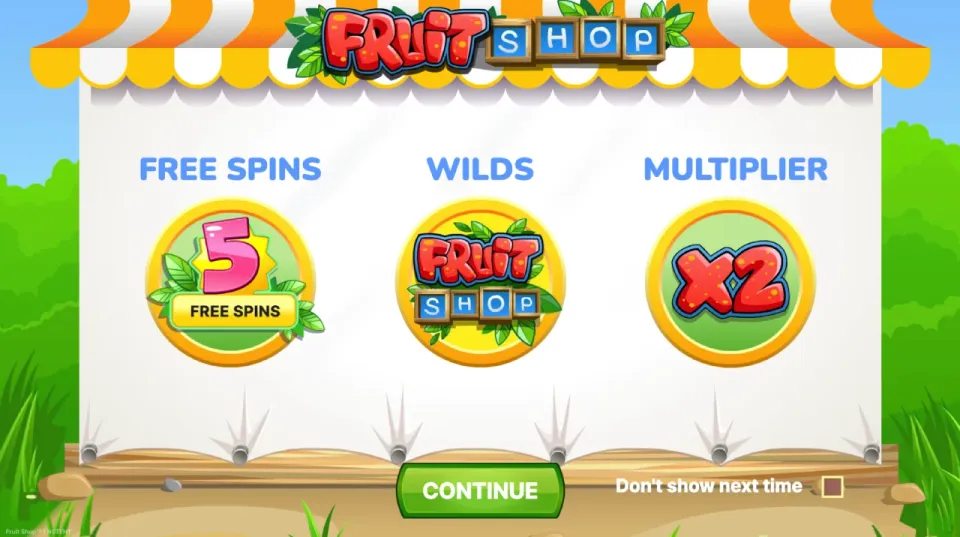 fruit shop spilleautomat funksjoner