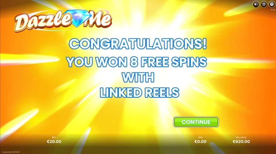 dazzle me spilleautomat freespins