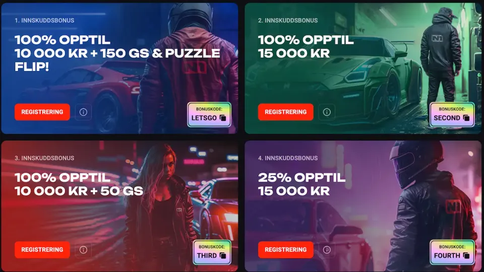 velkomstbonus N1 Bet