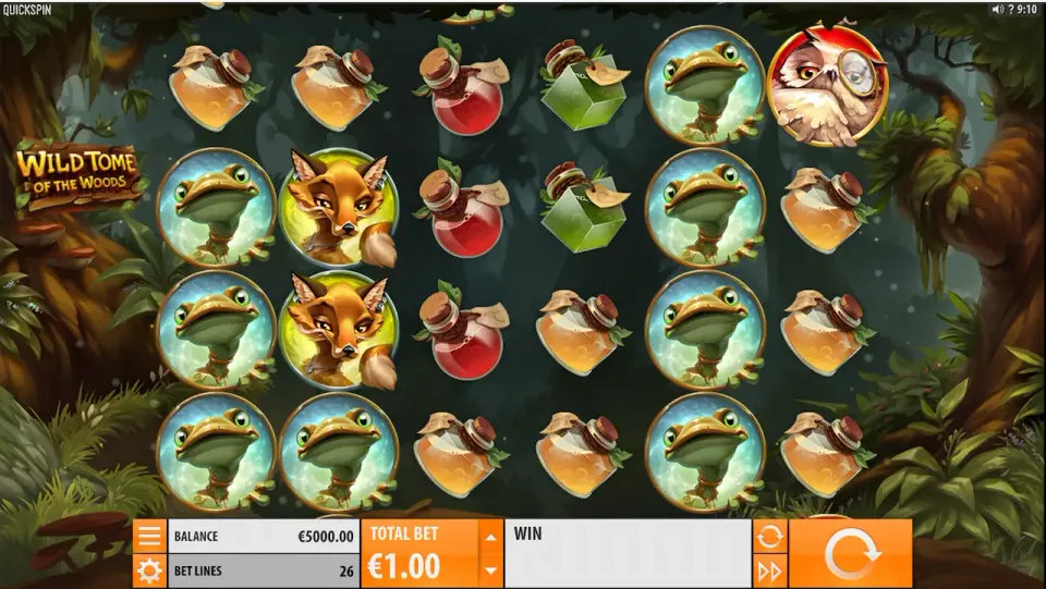 Wild tome of the woods slot