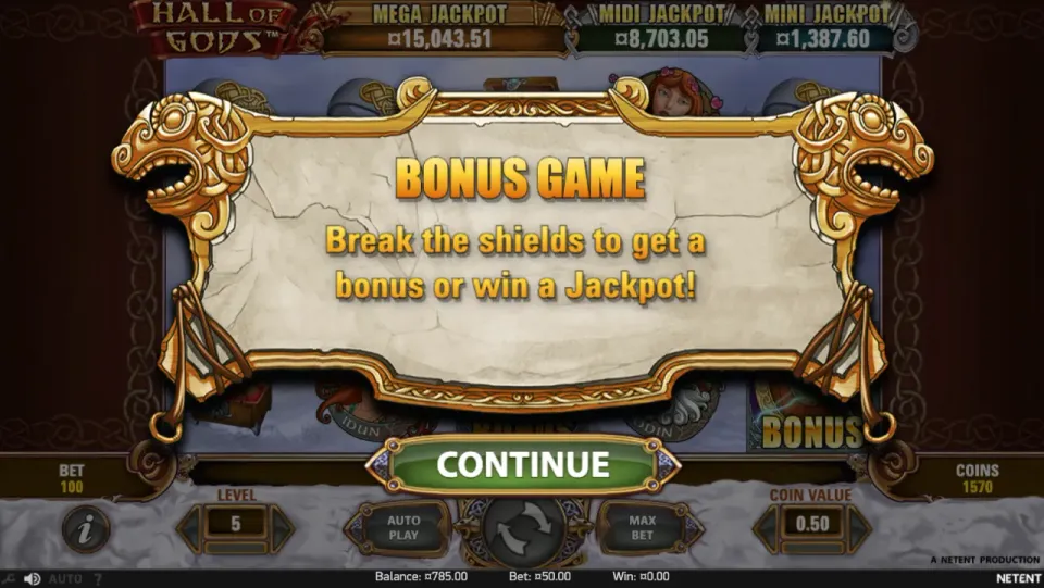 hall of gods spilleautomat bonus