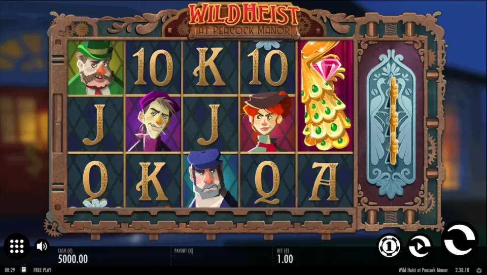 Wild heist at peacock manor