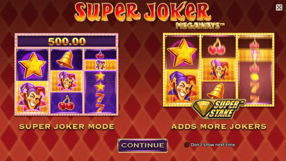 super joker megaways spilleautomat bonus
