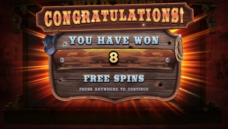 wild west gold freespins