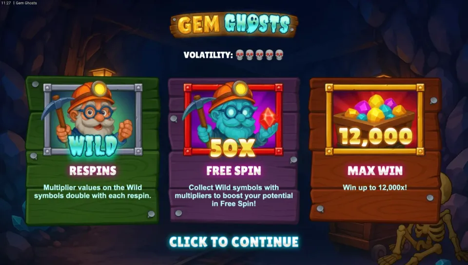 gem ghosts spilleautomat