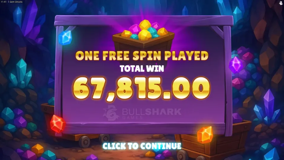 gem ghosts free spins gevinst