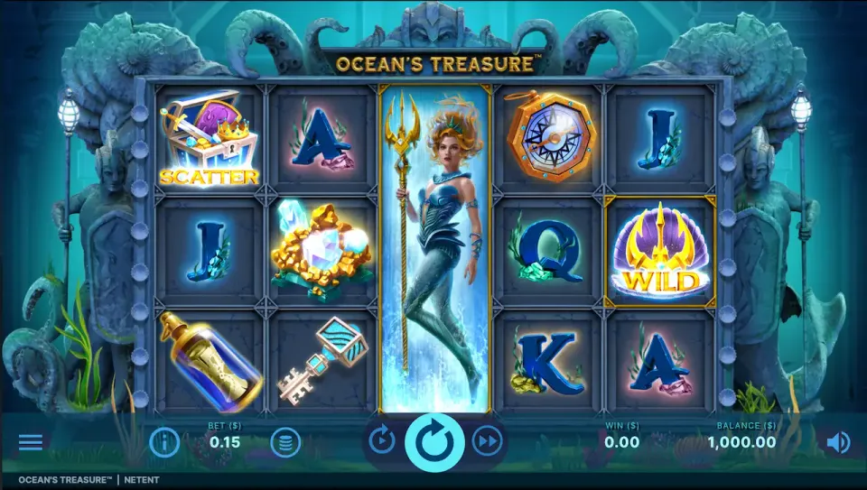 Oceans treasure slot netent