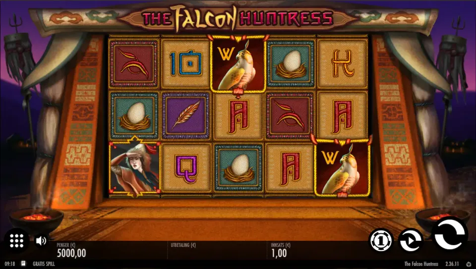 the falcon huntress slot