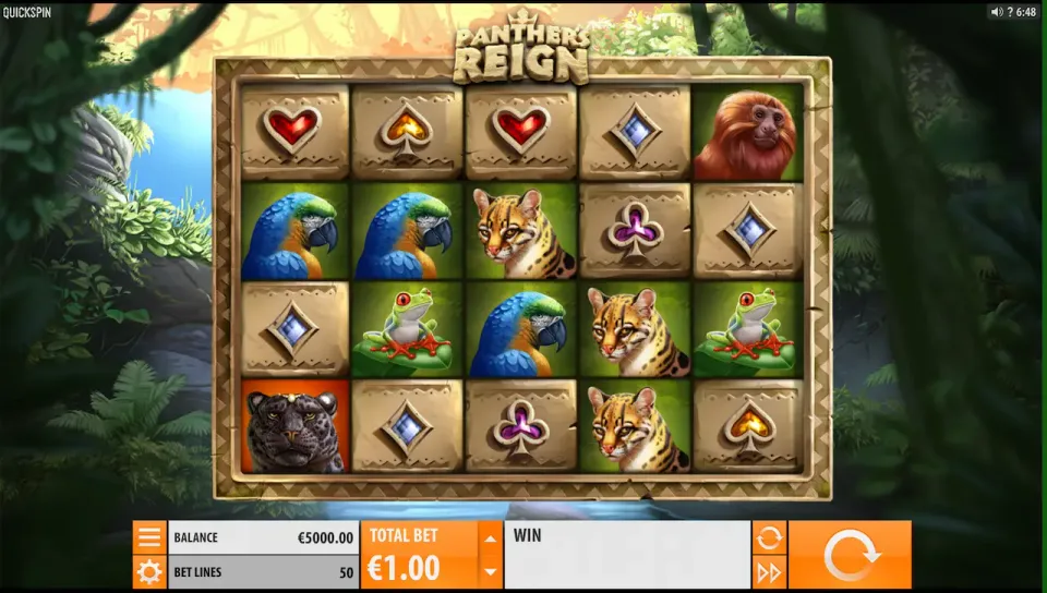 panther's reign slot
